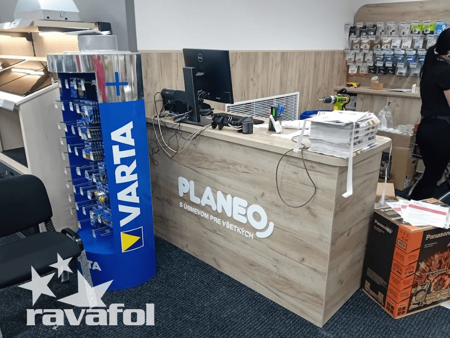 interiérová reklama pre retail