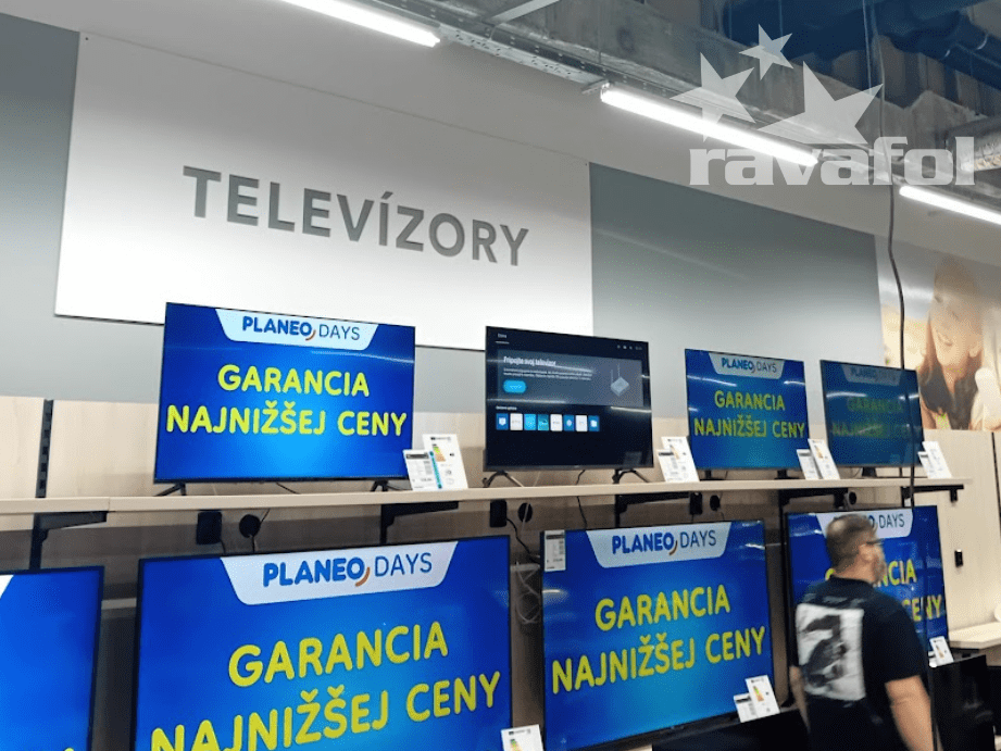 interiérová reklama pre retail